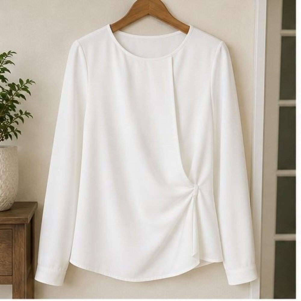 White Wrap Blouse